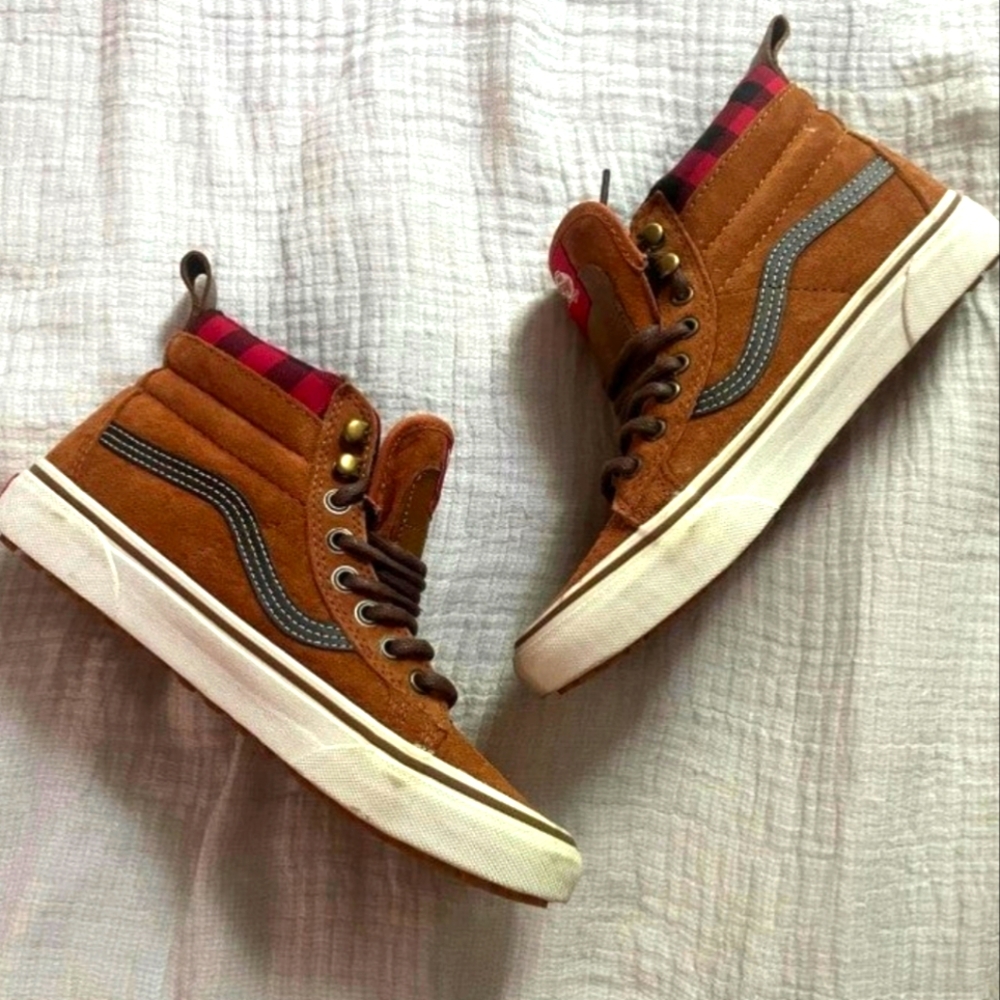 Vans Sk8-Hi MTE Glazed Ginger/Flannel Sneakers - Women's 7 / Men's 5.5